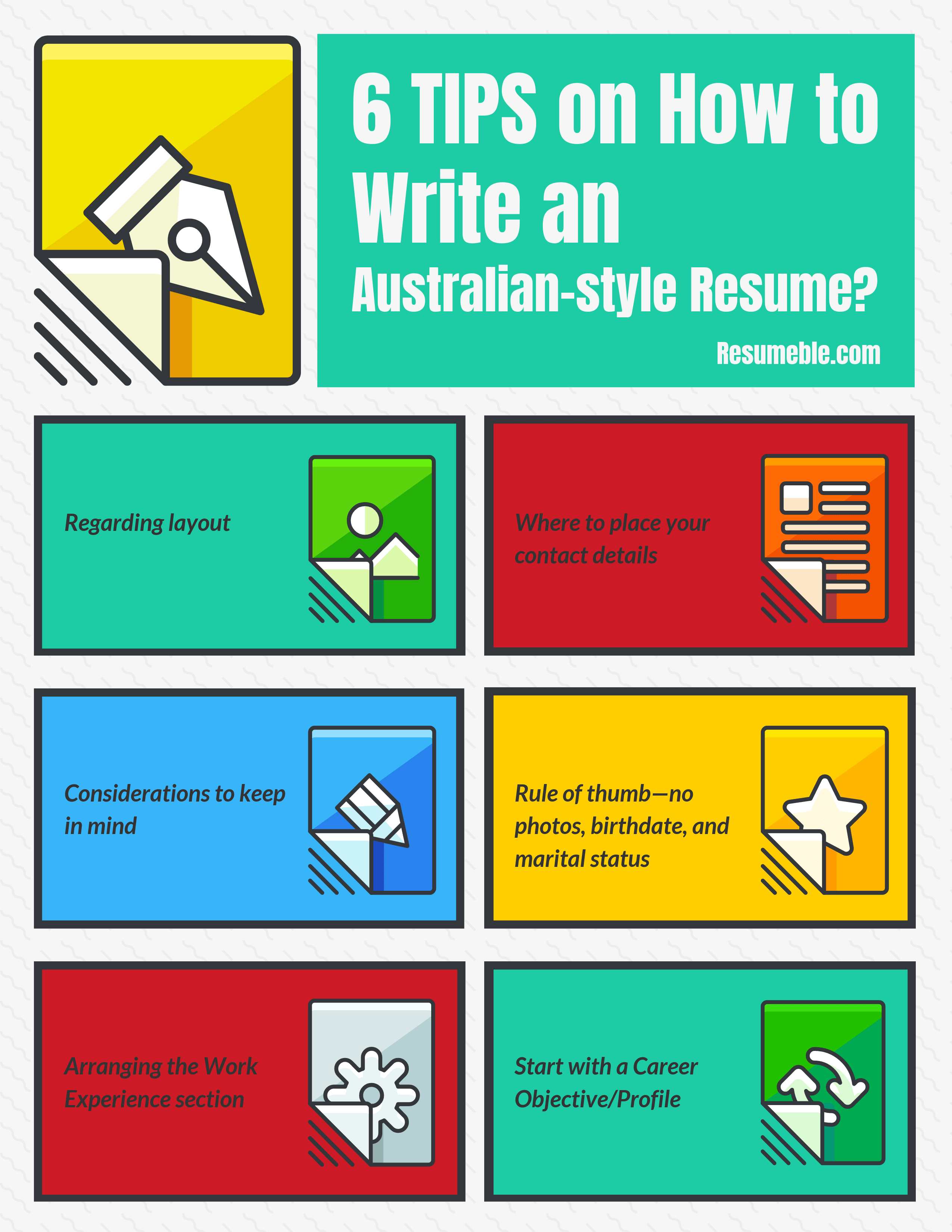 how to write an Australian-style resume