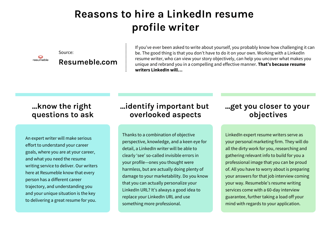 are linkedin resume writers worth it