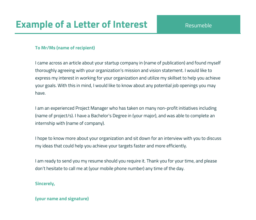 statement of research interest vs cover letter