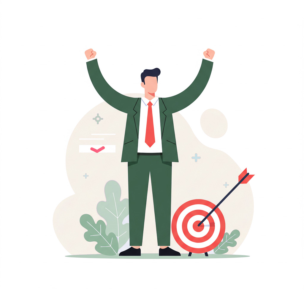 Happy job seeker celebrates landing a job after using all the guidance from Resumeble