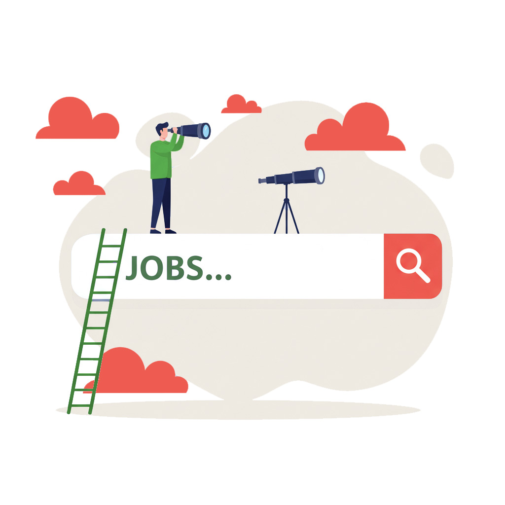 Professional staying focused on the job search in a positive way, by Resumeble