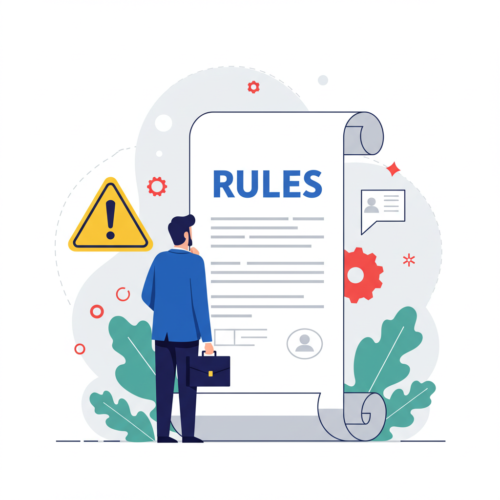 Employee is reading and following corporate rules indicating work ethic | Resumeble