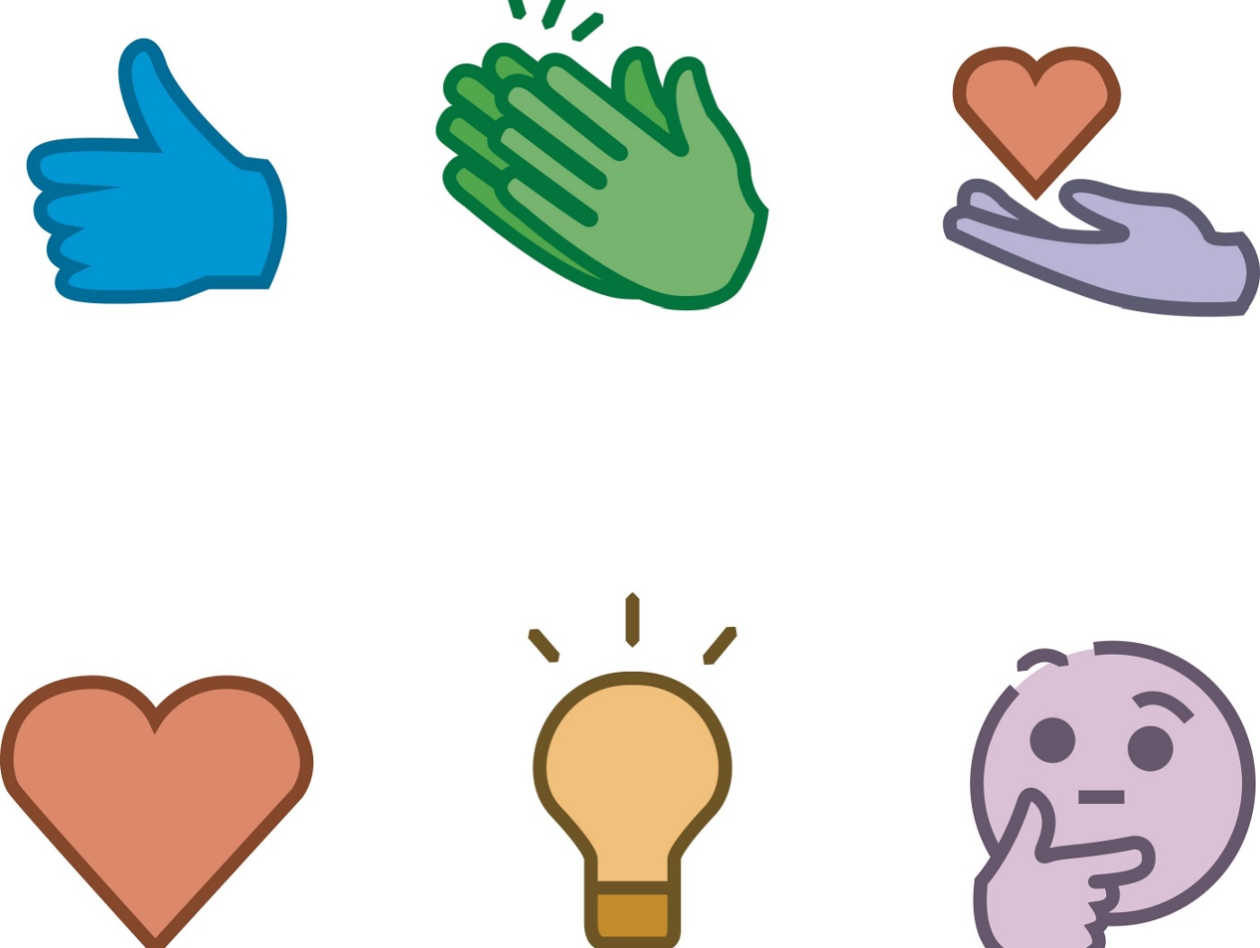 LinkedIn reactions illustrating the information about why it is important to add LinkedIn on your resume, by Resumeble