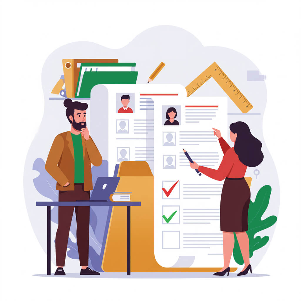 Recruiters choosing candidates by analyzing their profiles - Resumeble