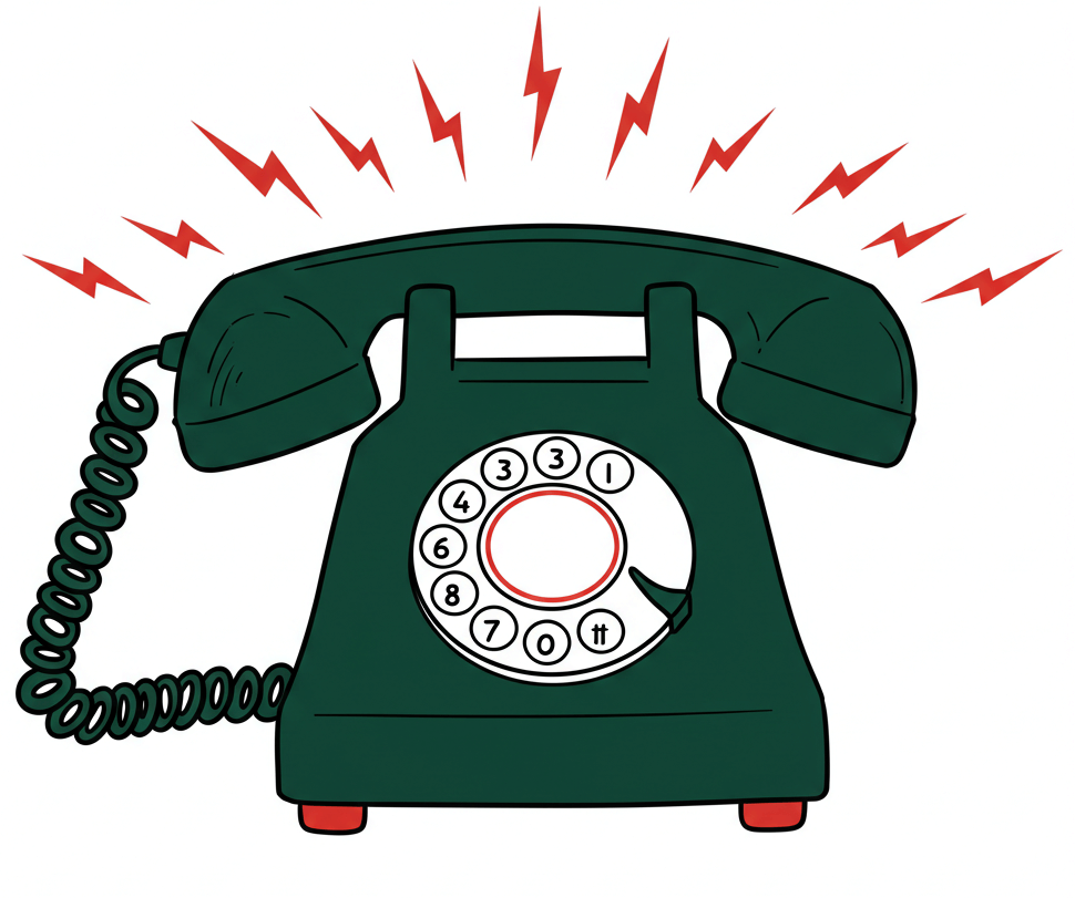 Image of a retro phone symbolizing the importance of phone interview etiquette - Resumeble