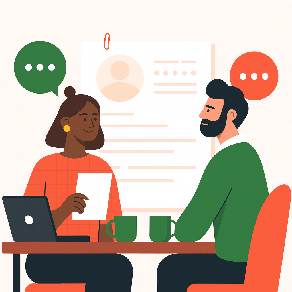 In-person interview between two seasoned professionals - Resumeble