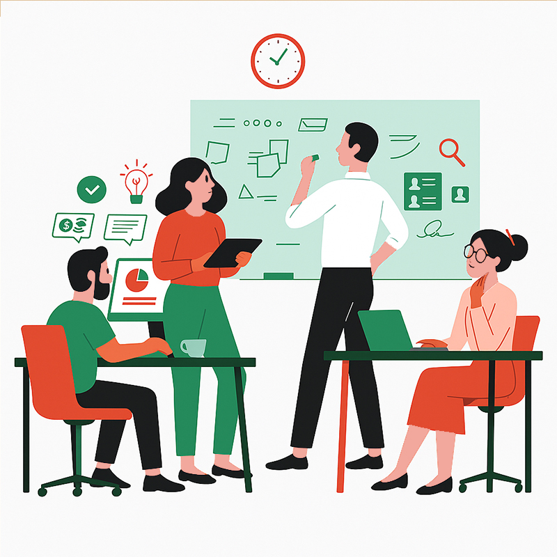 Startup employees solving workplace issues - Resumeble