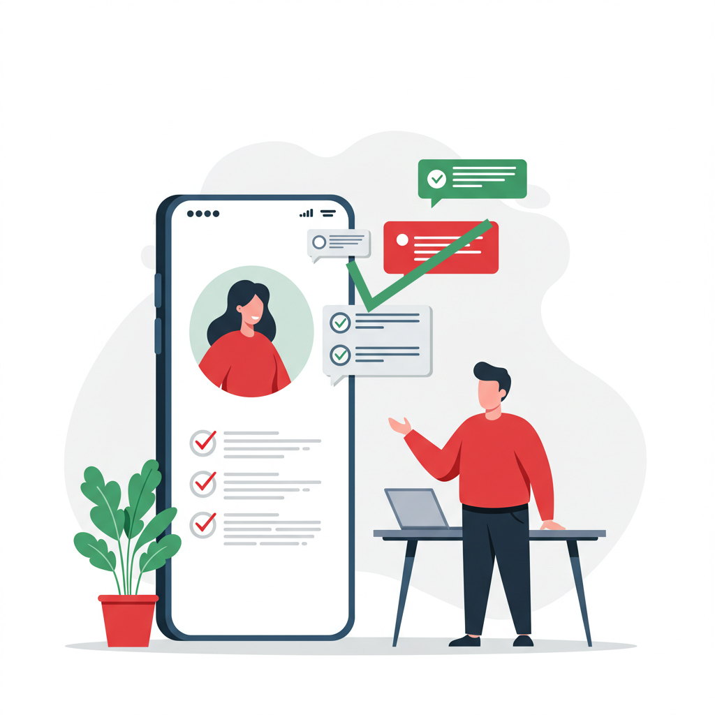 Recruiter looking at a resume optimized for phone screen - Resumeble
