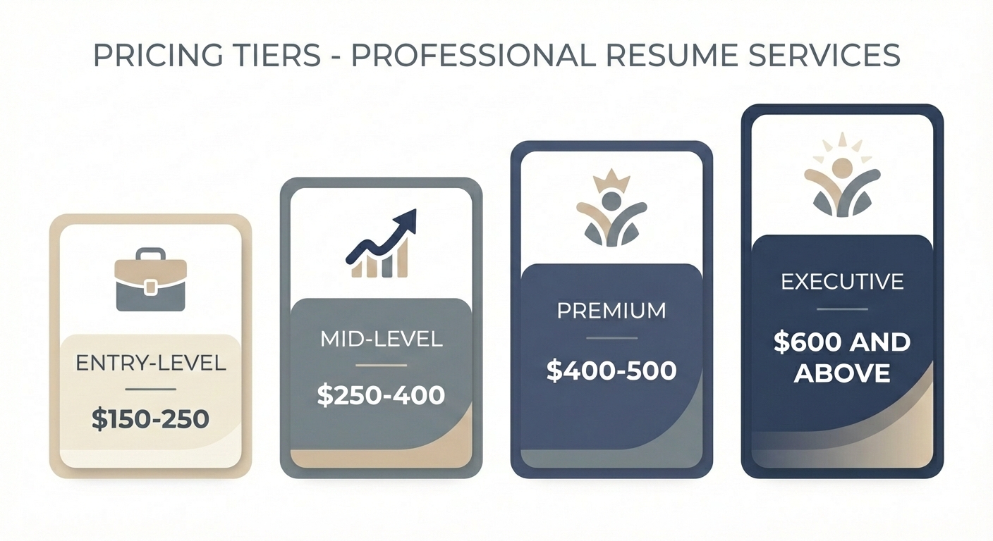 Professional resume writing services cost - infographics from Resumeble